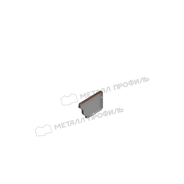Заглушка желоба 120х86 левая (ПЭ-01-8017-0.5) ― заказать по умеренной стоимости (470 тнг.) в Алматы.